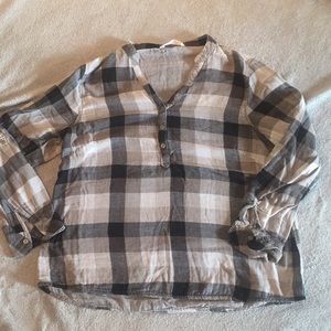 Plaid Riders Top
